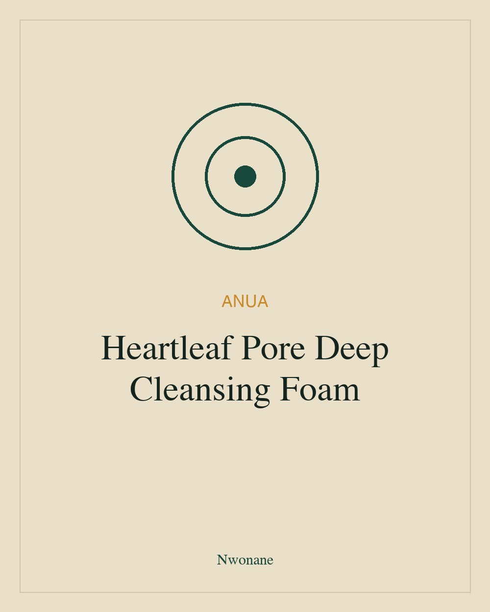 Anua Heartleaf Quercetinol Pore Deep Cleansing Foam