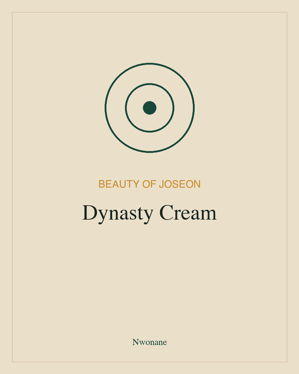 Beauty of Joseon Dynasty Cream