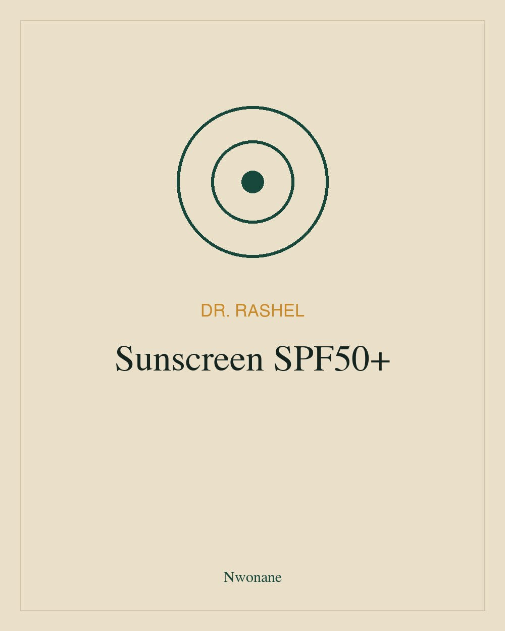 Dr. Rashel Sunscreen Cream SPF50+