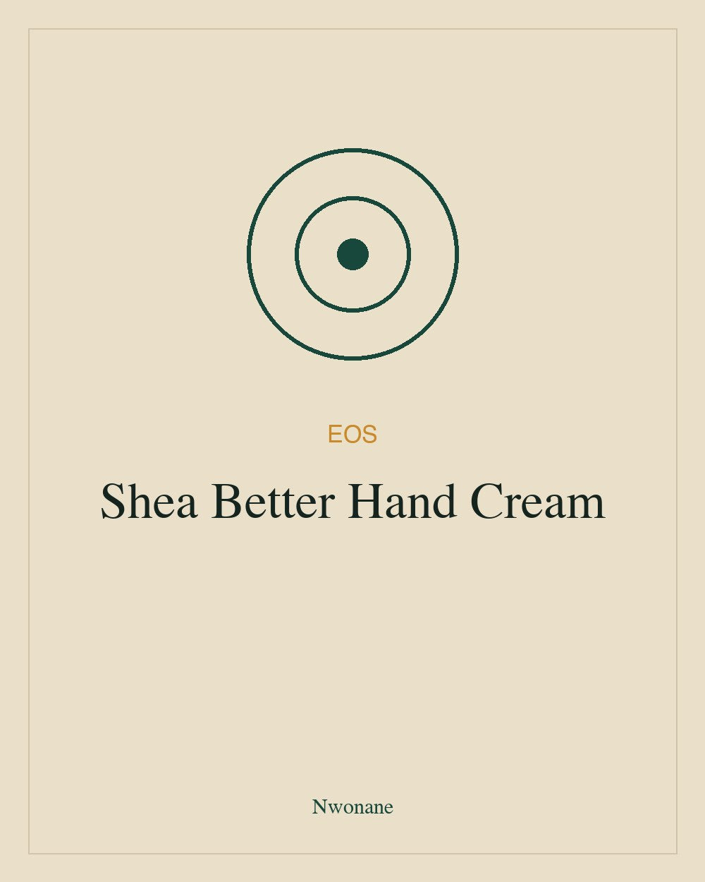EOS Shea Better Hand Cream