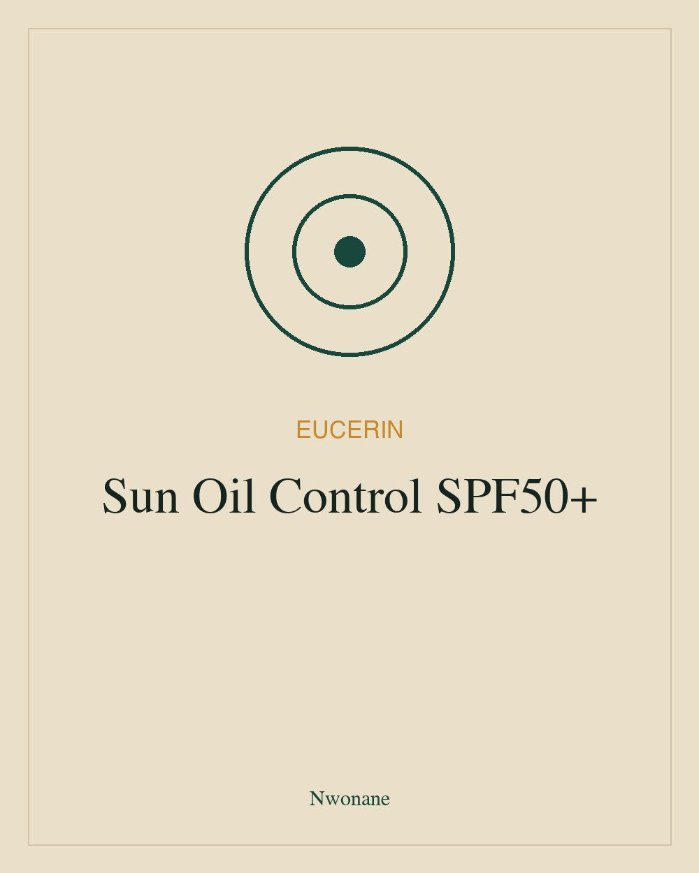 Eucerin Sun Oil Control SPF50+