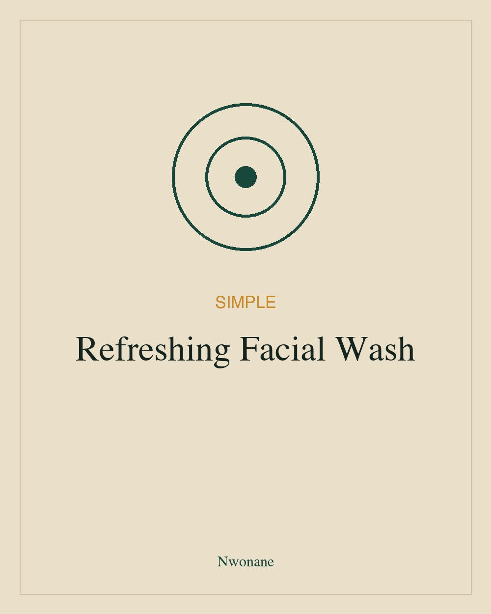 Simple Refreshing Facial Wash Gel